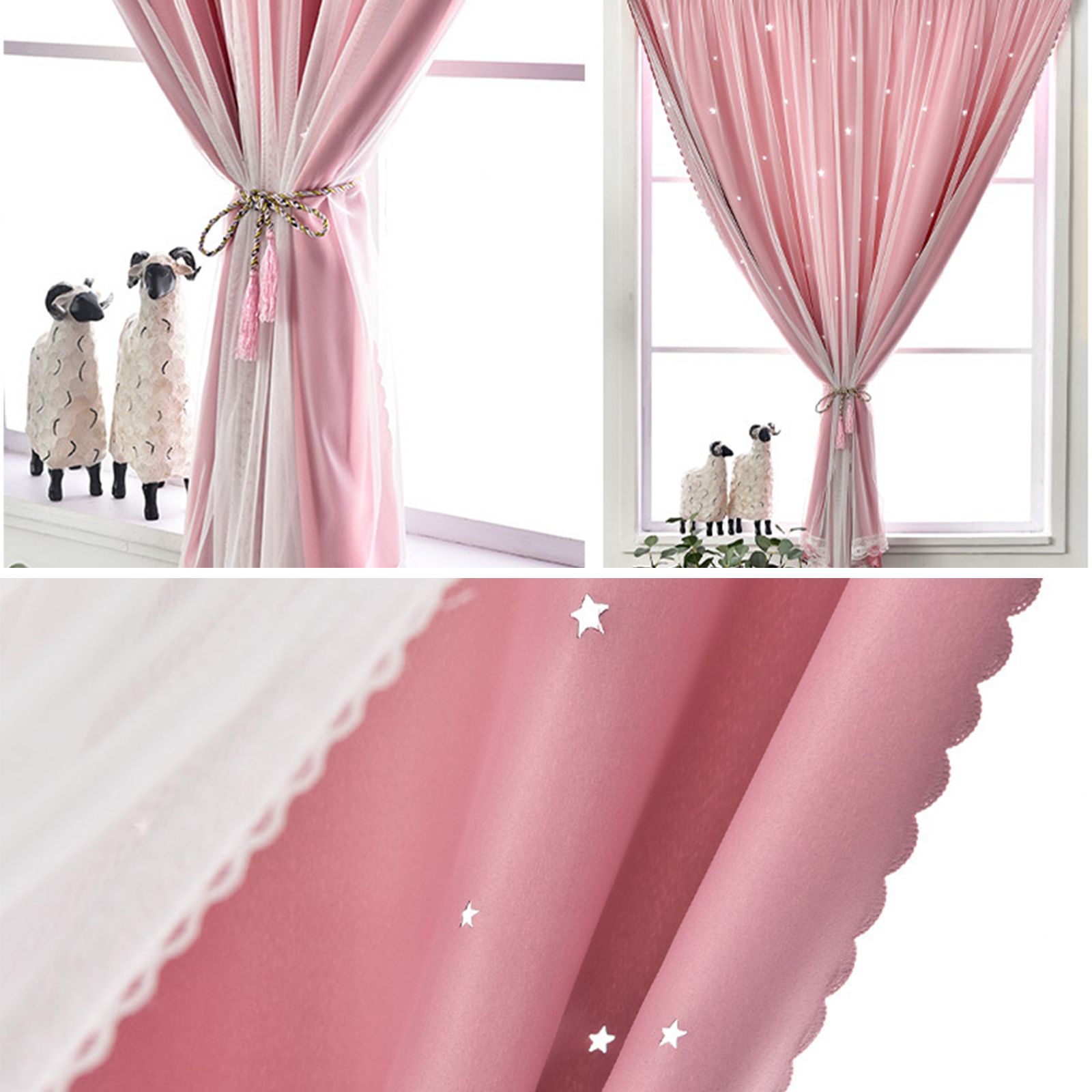 Self Adhesive Portable Blackout Curtains Easy to Install Bedroom Window 1.2x1.8m โ image 3