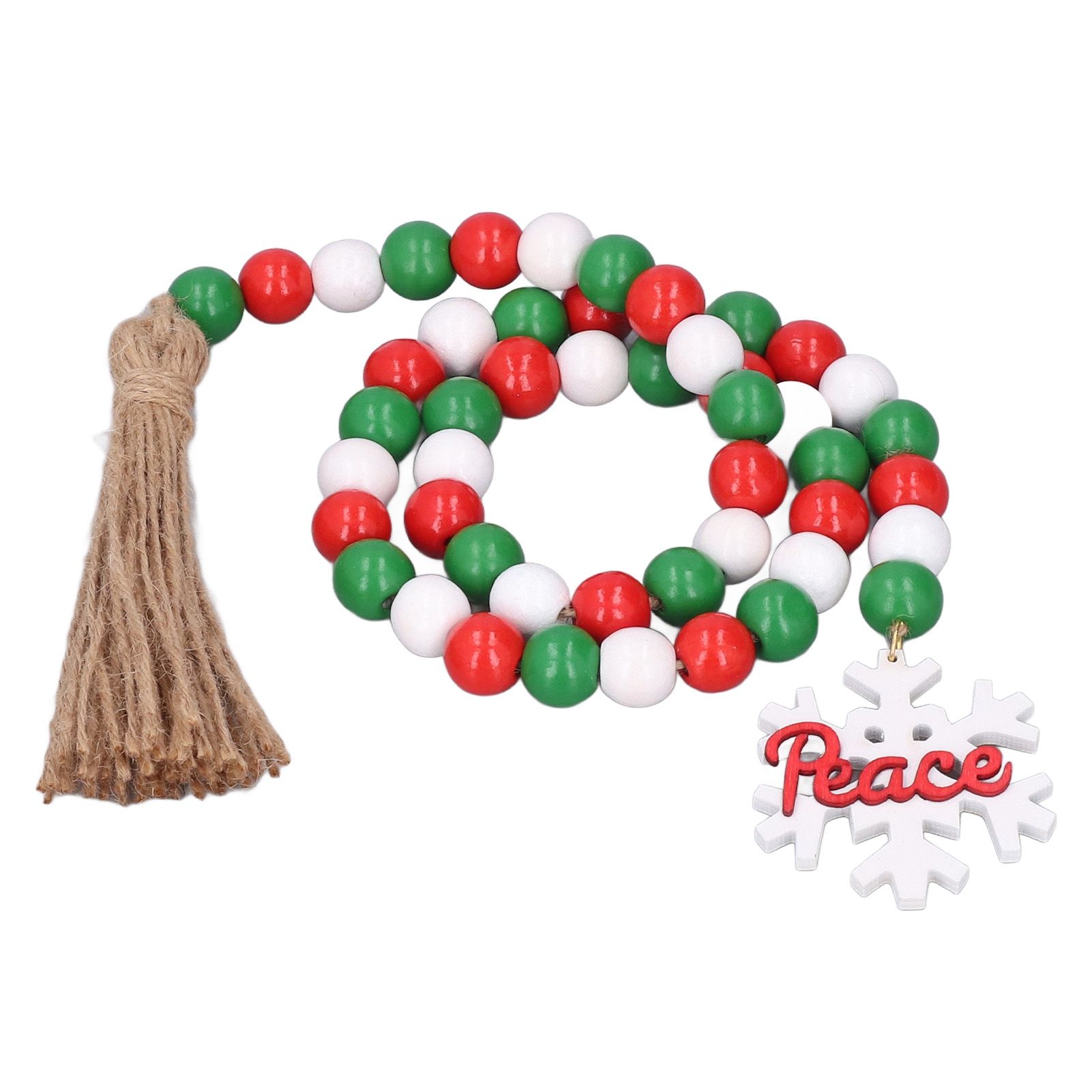 Wooden Beads Garland Colorful Premium Material Durable Vibrant Colors Wide Application Decorative Beads โ image 3