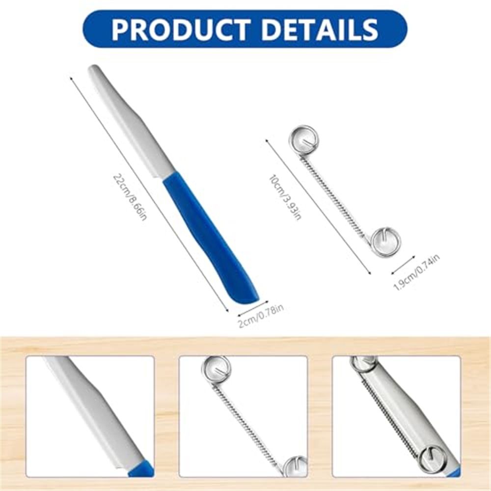 Quick Slicing Knife, New 3 in 1 Multifunctional Fruit Peeling Knife with Removable Spring, Kitchen Household Sharp Stainless Steel Fruit and Vegetable Fruit — image 5
