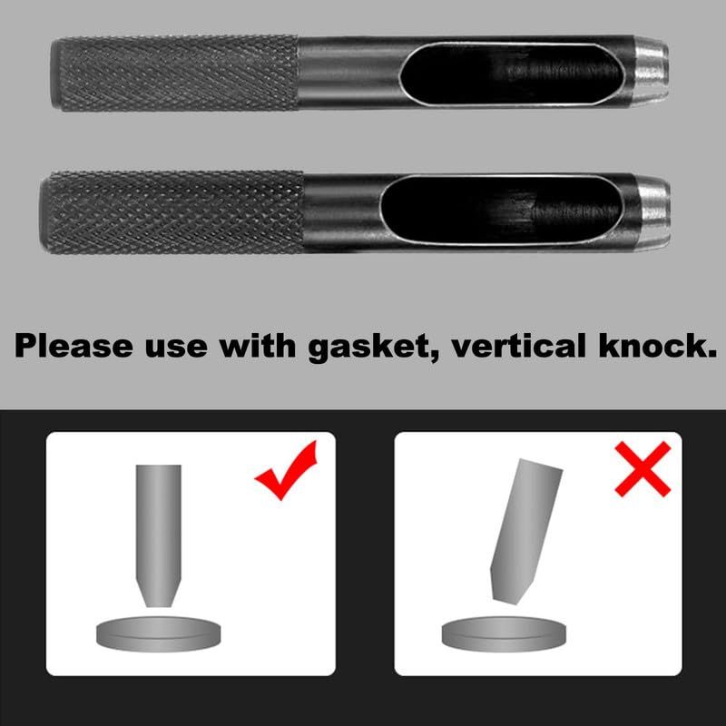 10 mm Round Hole Punch, Hollow Cutter High Carbon Steel Leather Punch Tools for Paper Plastics Canvas Belt Bags DIY Making — image 5