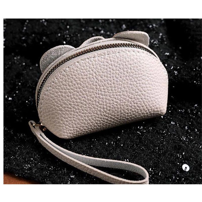 Leather Coin Purse Leather Elephant Keychain Wallet Small Coin Pouch with Keychain Leather Wallet Cute Elephant Gifts for Girls Women — image 5
