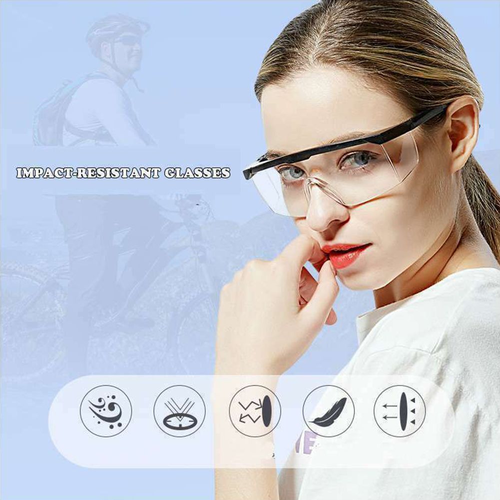 Protective Safety Glasses Clear Anti Saliva Eye Protection Googles for Chemical and Workplace Safety Goggles — image 2
