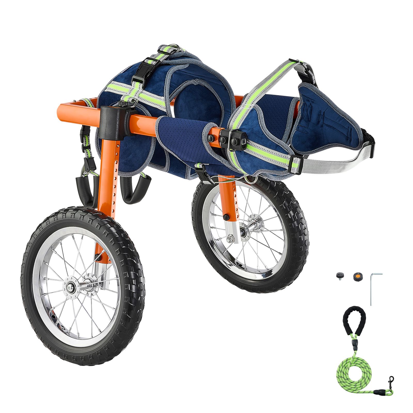 Dog Wheelchair for Back Legs, Lightweight 2 Wheels Pet Wheelchair, Height, Width & Length Adjustable, Dog Cart with Shock-Absorbing Wheels, Disable