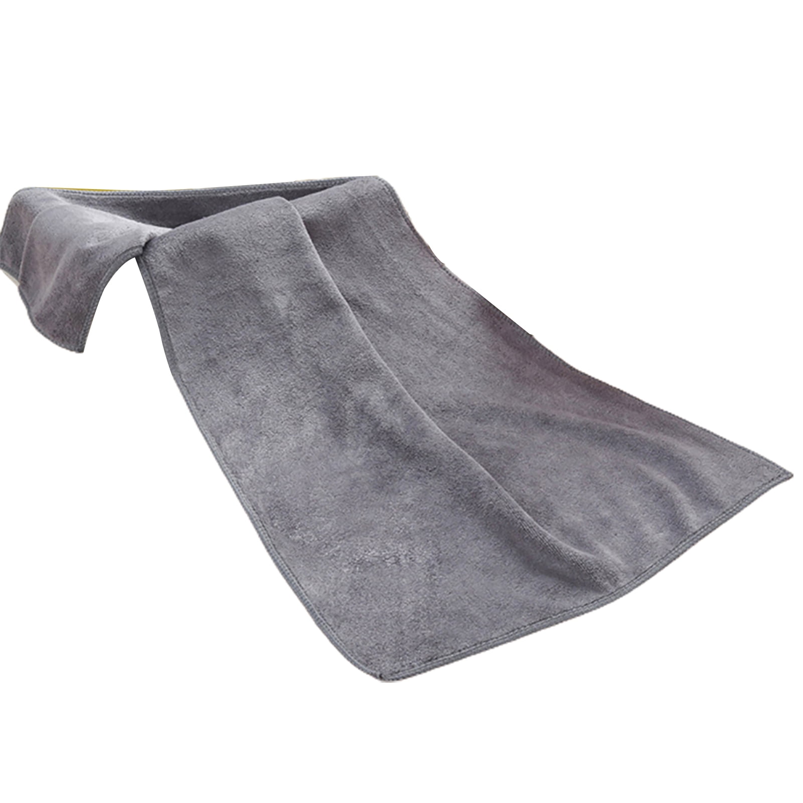 1Pc Microfiber Hair Towel Soft Super Absorbent Microfiber Hair Towel Wraps Women for Gym Grey
