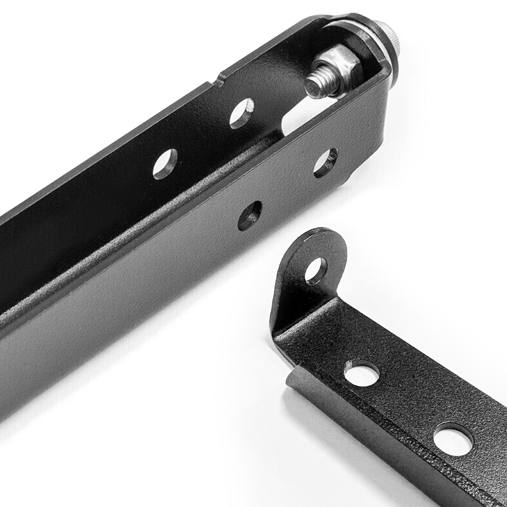 Flip-Up License Plate Frame Holder – 120° Rotation Stainless Steel Number Plate Bracket, Foldable Off-Road Winch Accessory, Rustproof-Black — image 5