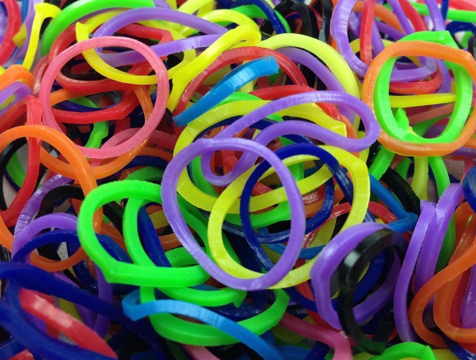 4800 LOOM BANDS Rubber Refill Kit DIY Magical Bracelet 192 S Clips 16 Hooks BULK - Rainbow — image 2