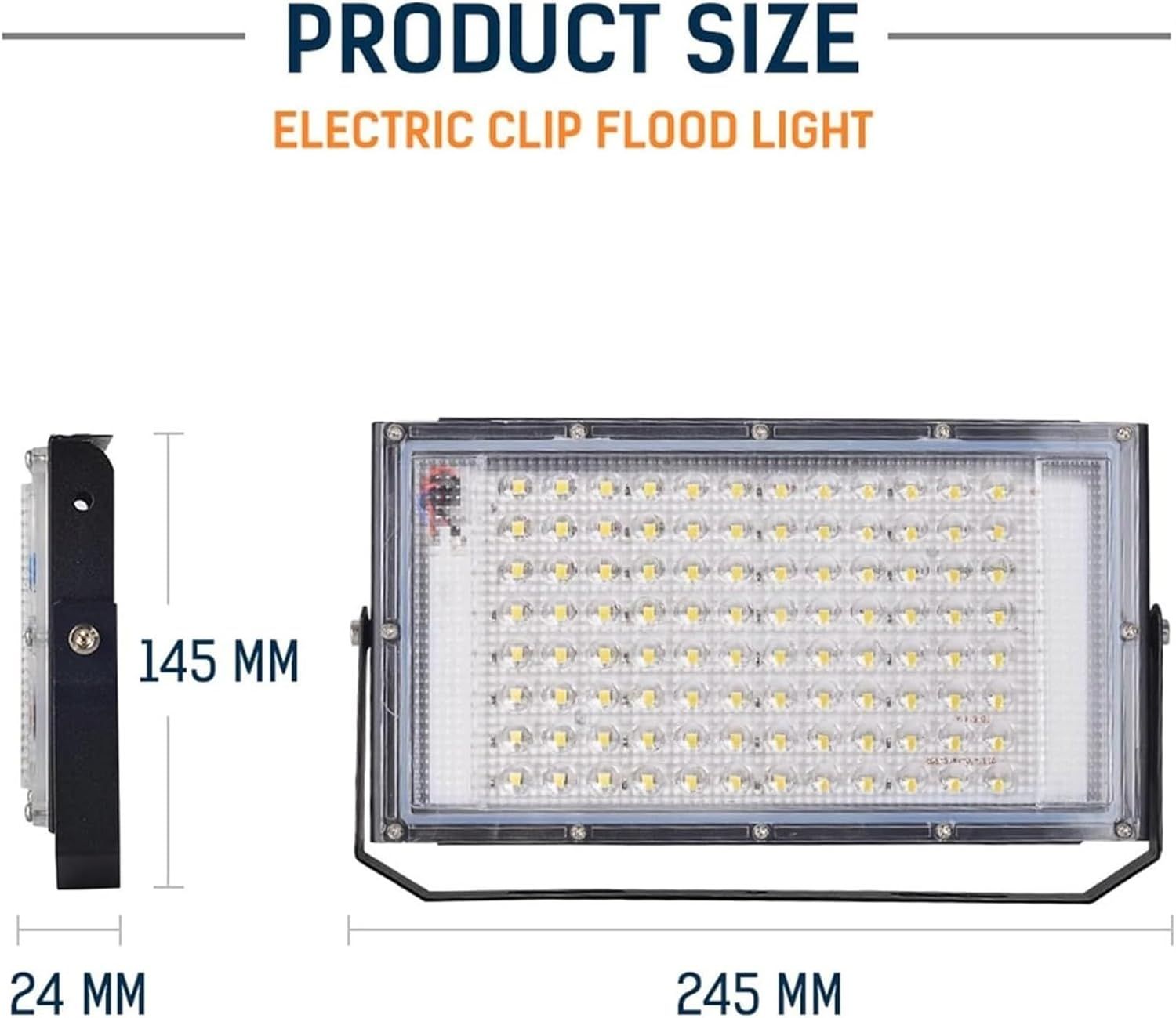 Security Lights Outdoor LED Flood Light Waterproof Reflector Spotlight Projector FloodLights Streetlight Outdoor ,Cold White — image 3