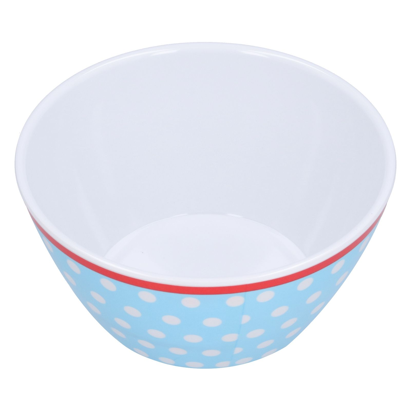 500ml Salad Bowl Thickened Snack Dessert Cake Fruit Bowl for Baking Table DecorationLight Blue Dot — image 4