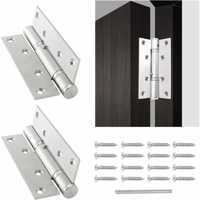 Automatic Door Closer With Stop Device, Adjustable Spring Hinge Door Closer, Buffer Close For Commercial And