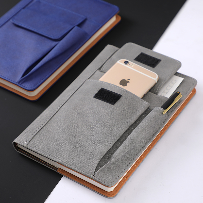 Black A5 Multi-Functional PU Leather Notebook with Pockets - Office Planner and Journal โ image 2