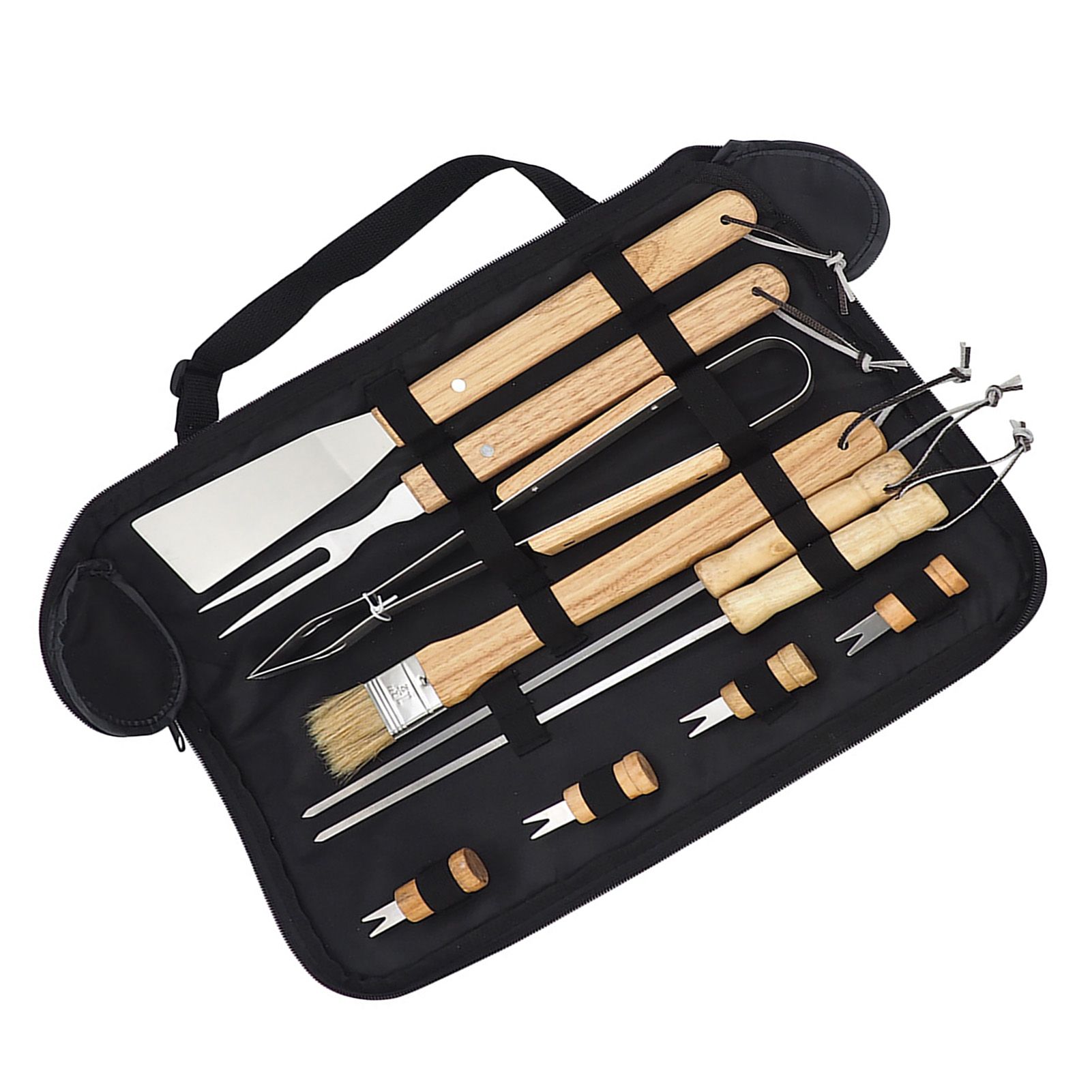 10PCS Grilling Tool Set Stainless Steel with Wood Handle Grill Utensils for Picnic Barbecue โ image 4