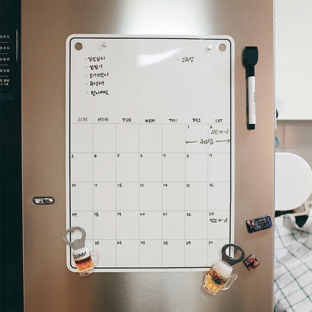 Whiteboard Monthly Planner Refrigerator Magnetic Message Board Memo Boards Fridge Magnet Calendar Daily Planner โ image 5