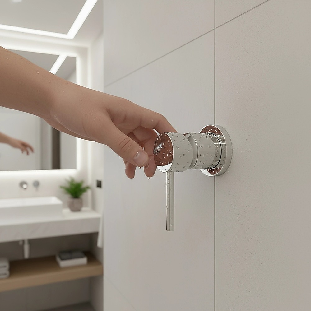 Single Round Shower Bath Mixer Tap Bathroom WATERMARK Approved โ image 6