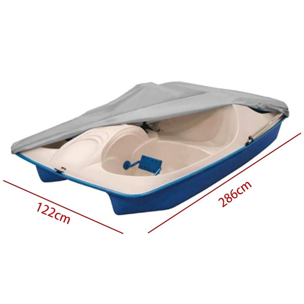 Pedal Boat Cover,Heavy Duty Waterproof & Anti-UV Paddle Boat Cover,210D Coated Oxford Fabric with Elastic Hem (286x122cm Black,Only cover) โ image 4