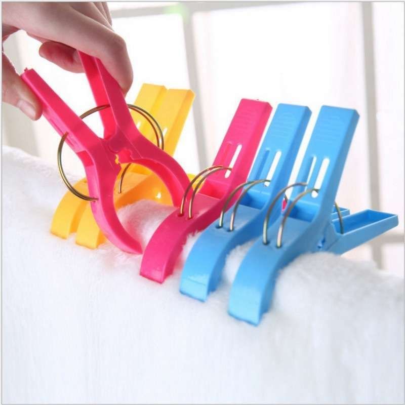12 pcs Large Clothes Pegs, MultiColor, for Towel and Beach Towel — image 6