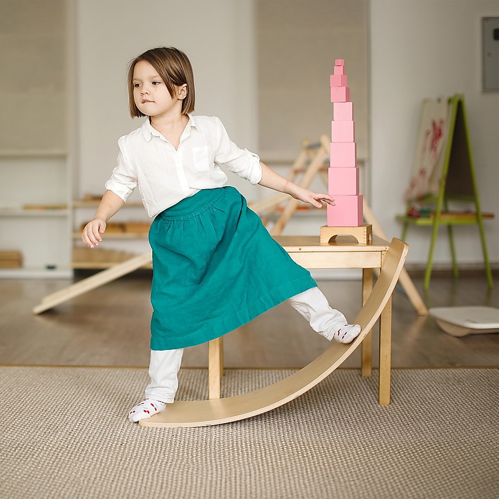 Wooden Wobble Balance Board for Kids Toddlers Adults — image 3