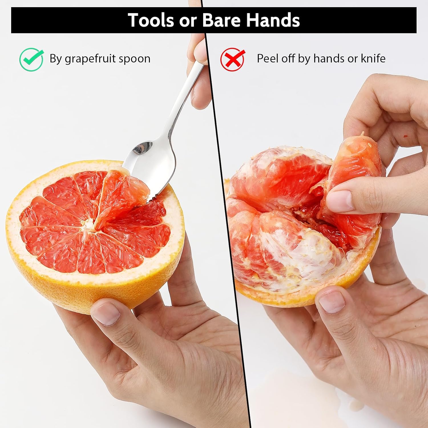 4-piece Grapefruit Spoons and Grapefruit Knife, 18/8 Stainless Steel โ image 5