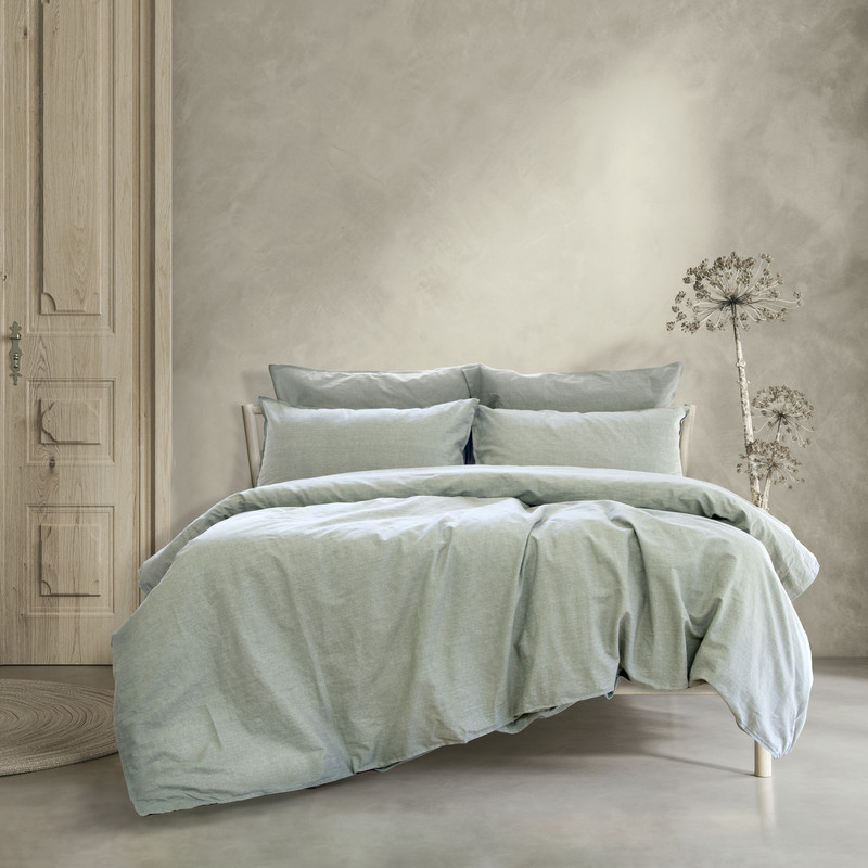 Embre Linen Look Washed Cotton QUILT COVER SET - KING โ image 3
