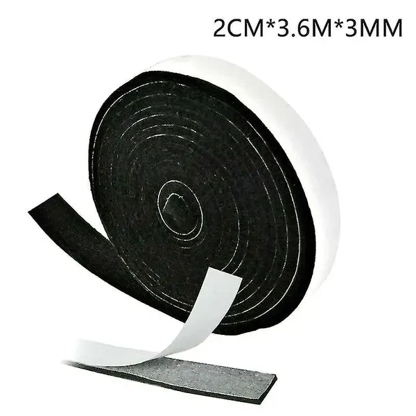 BBQ Smoker Gasket Tape, Self-Adhesive Heat-Resistant Fibre Door and Lid Seal for Grills, Ovens and Smokers, 2 cm x 3.6 m — image 2