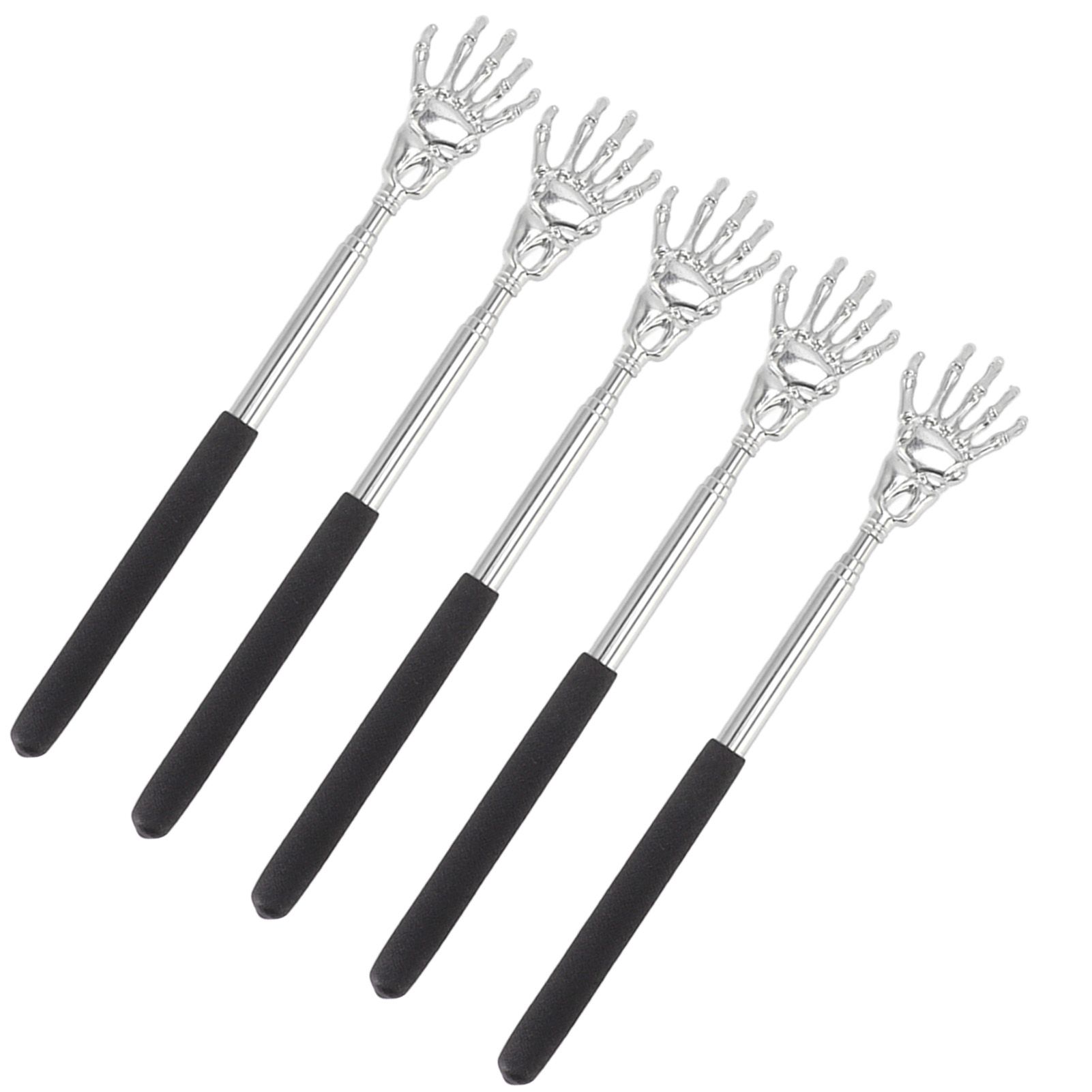 5Pcs Extendable Back Massager Stainless Steel Telescopic Portable Retractable Rear Back Scratcher โ image 4