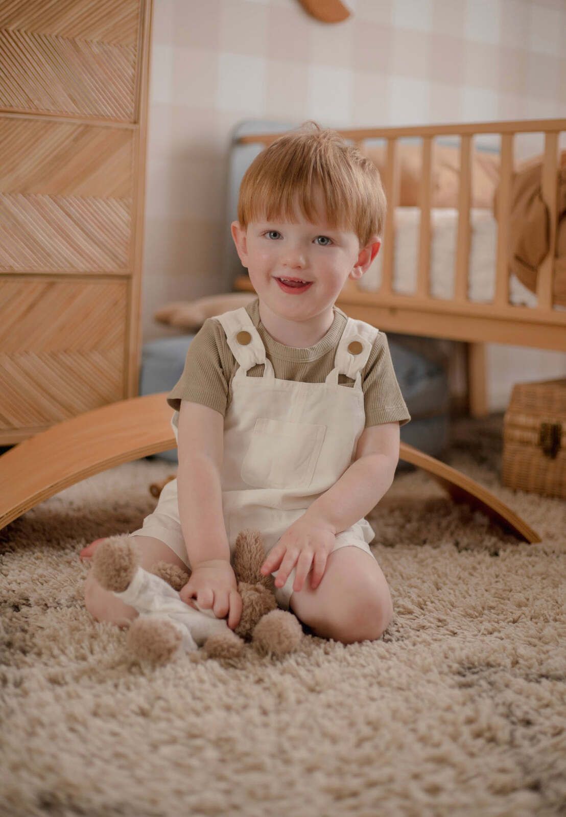 Ponchik Babies + Kids - Cotton Dungaree Overalls - Daisy — image 6