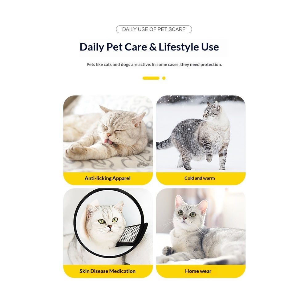 Cat Recovery Collar, Soft Adjustable Cat Cone Alternative, Lightweight Waterproof Fasteners Collars for Cats Kittens Puppies, After Post-Surgery, Surgery Stop โ image 4