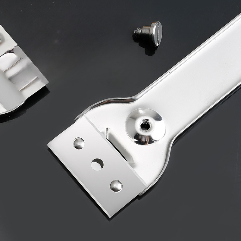 Stainless Steel Multi-Functional Cleaning Scraper, Glue & Stain Remover for Glass Tile, with 5 Replacement Blades — image 4