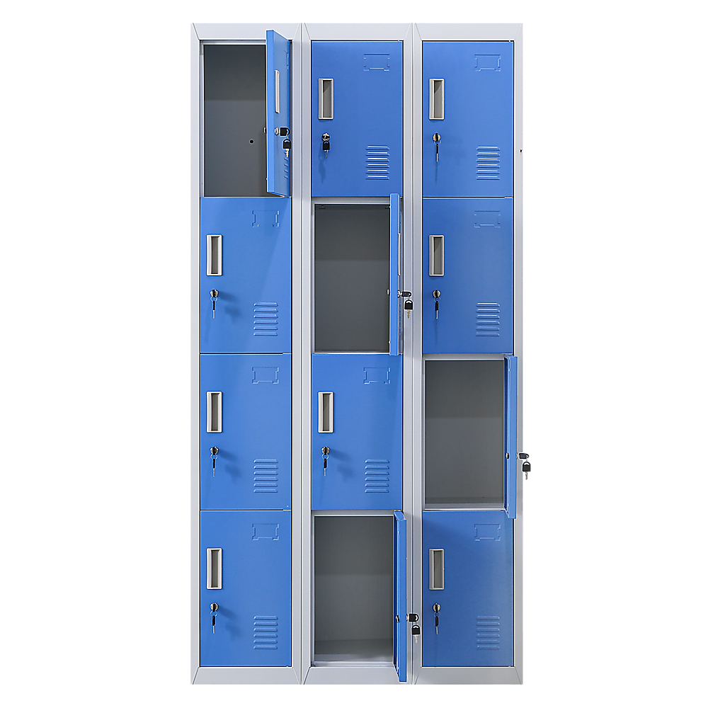 12-Door Locker for Office Gym Shed School Home Storage - Standard Lock with Keys โ image 3