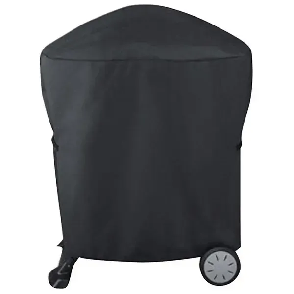 420D Waterproof Grill Cover Oxford Fabric for Weber Q1000 Q2000 Series Outdoor BBQ Protection Black 54 × 76 × 69 cm