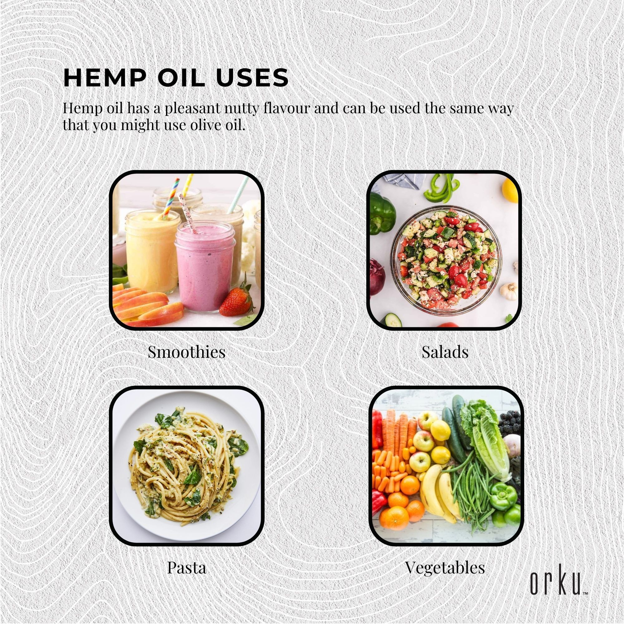 Orku 5L Organic Hemp Seed Oil - Cold Pressed Food Grade Oils — image 5