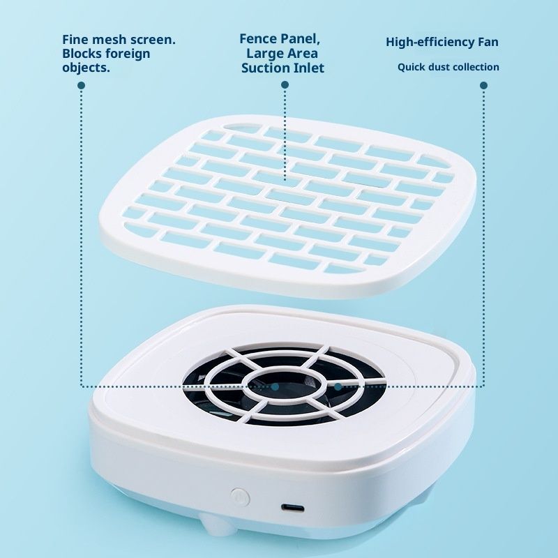 Nail Dust Collector Powerful Vacuum Fan Dust Collector Nail with Reusable Filter Manicure Pedicure Tool for Acrylic Nail Polishing Salon and Home Use — image 2