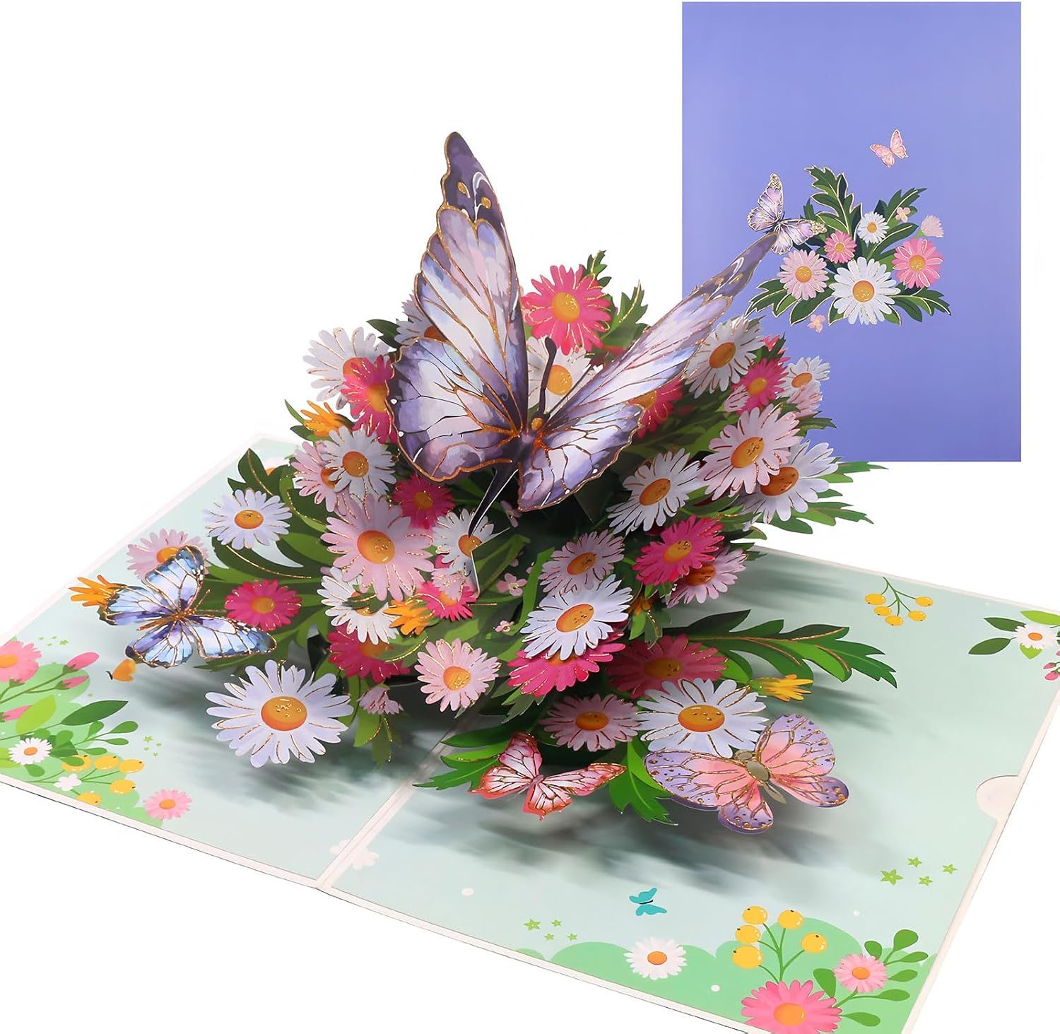 Birthday Card or Wie, Beautiul 3D Butterly Pop-Up Greeting Card with Envelope, Heartelt Birthday Gits or Wie, Husband, Girlriend, Mom, Dad, Sister, riend on