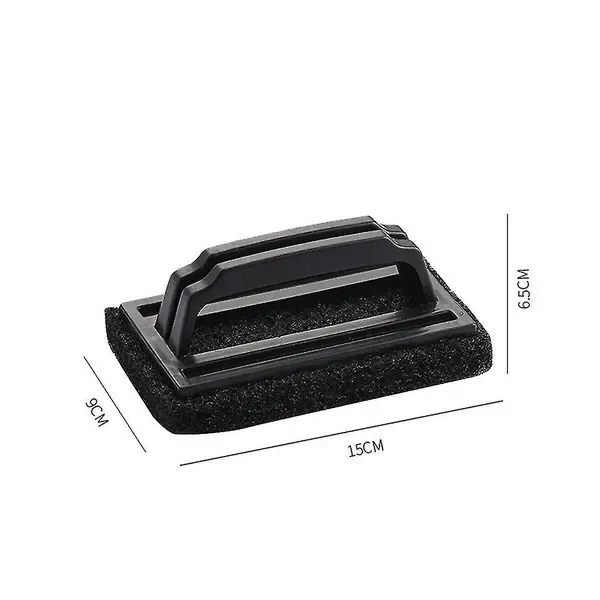 3 Pack Grill Cleaning Brush Set with Handle and Scraper, BBQ Cleaner for Gas, Charcoal Grills and Kitchen Counters, Black — image 2