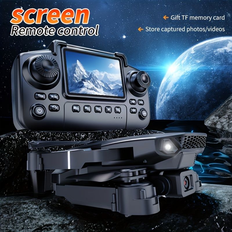 Upgraded foldable drone, equipped with dual high-definition cameras | obstacle avoidance, brushless motor, long distance, 360° flip, one-key take-off/landing — image 3