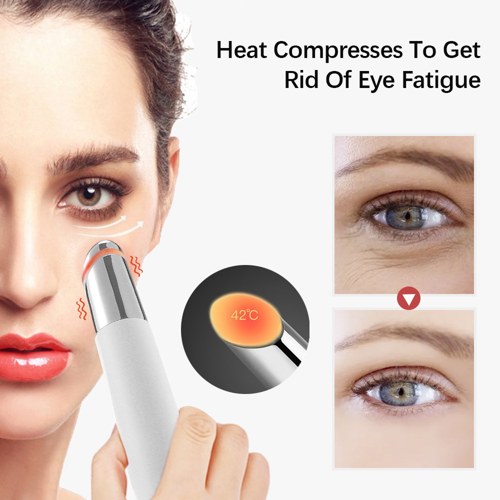 Rechargeable Eye Care Pen with Sterilizing Base - 3-Color Phototherapy Heat & Vibration — image 2