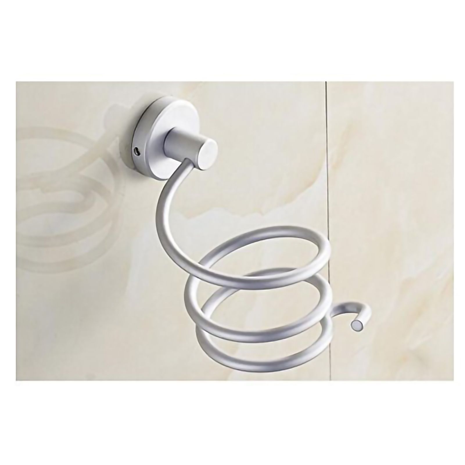 Ymiko Home Bathroom Wall Mounted Hair Dryer Holder Organizer Stand Storage Hanging Rack โ image 5
