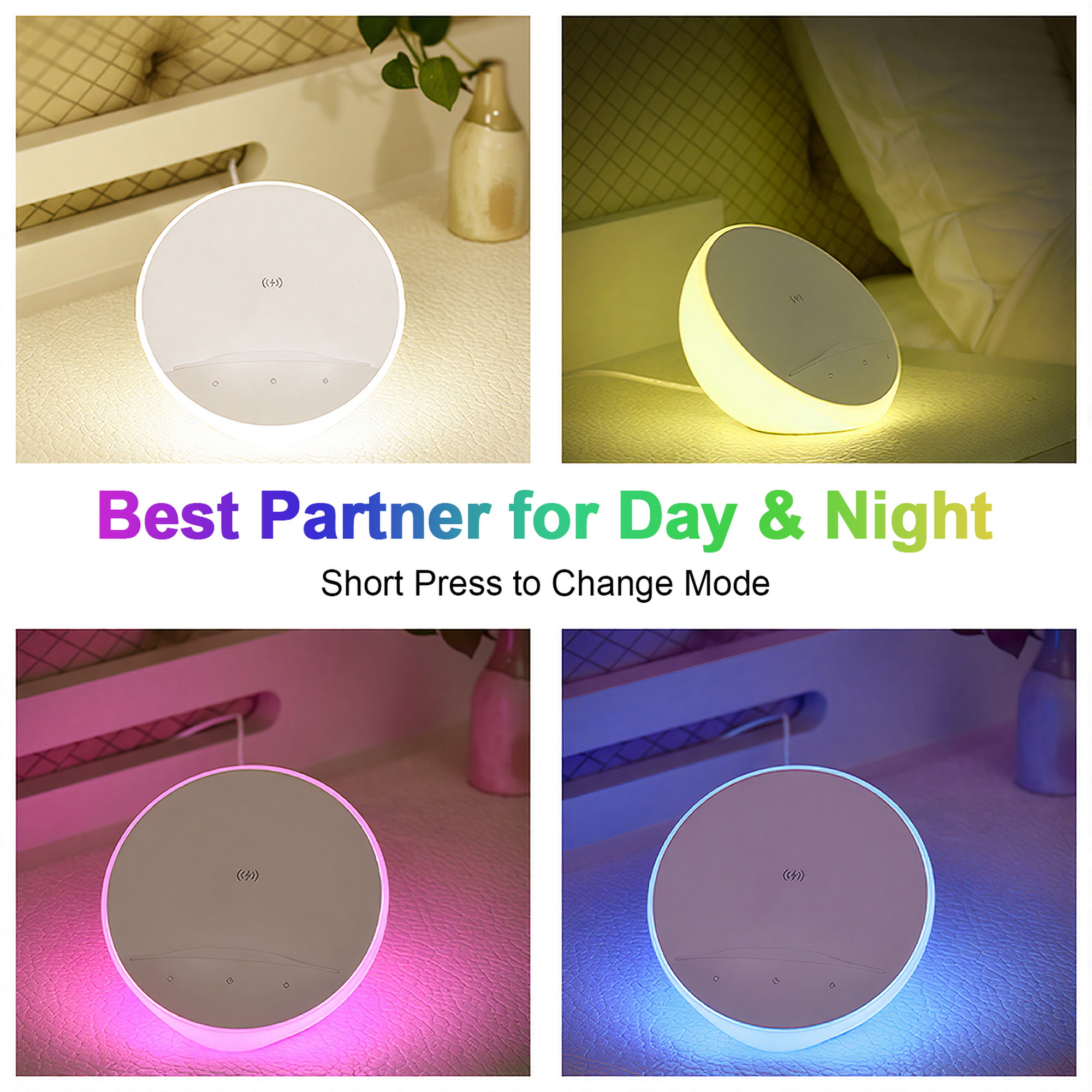 AIPOWER Bedside Lamp with Wireless Charger and Phone Holder Touch โ image 6