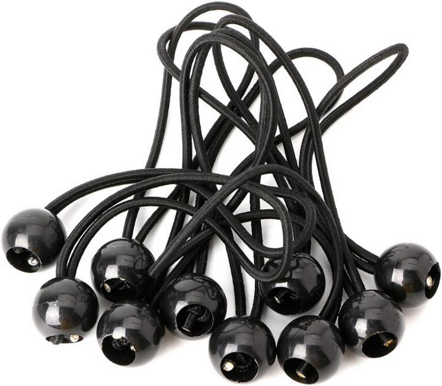 12 Black sailcloth bungee balls for banners - sailcloths - pavilions - tents - bungee hooks - stalls - flagpoles — image 5