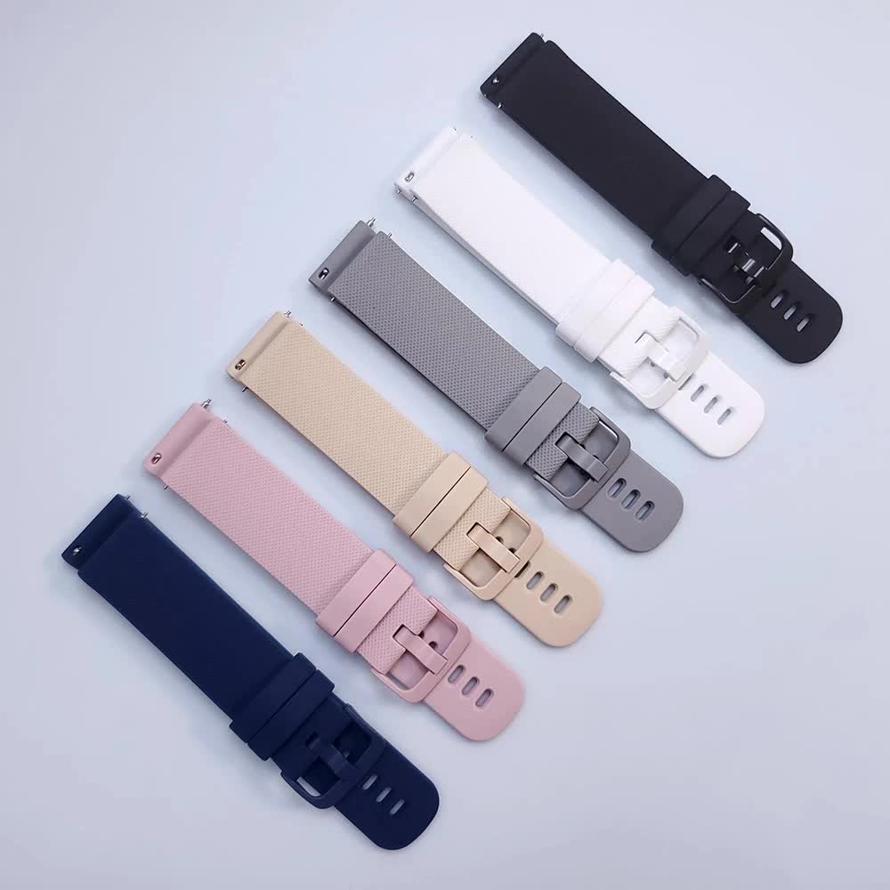 20 22mm Silicone Strap for Garmin Venu 3 Band Forerunner 265 255 245 Music Vivoactive 4 Band for Garmin Venu Sq 2 Plus Bracelet Beige 20mm โ image 3