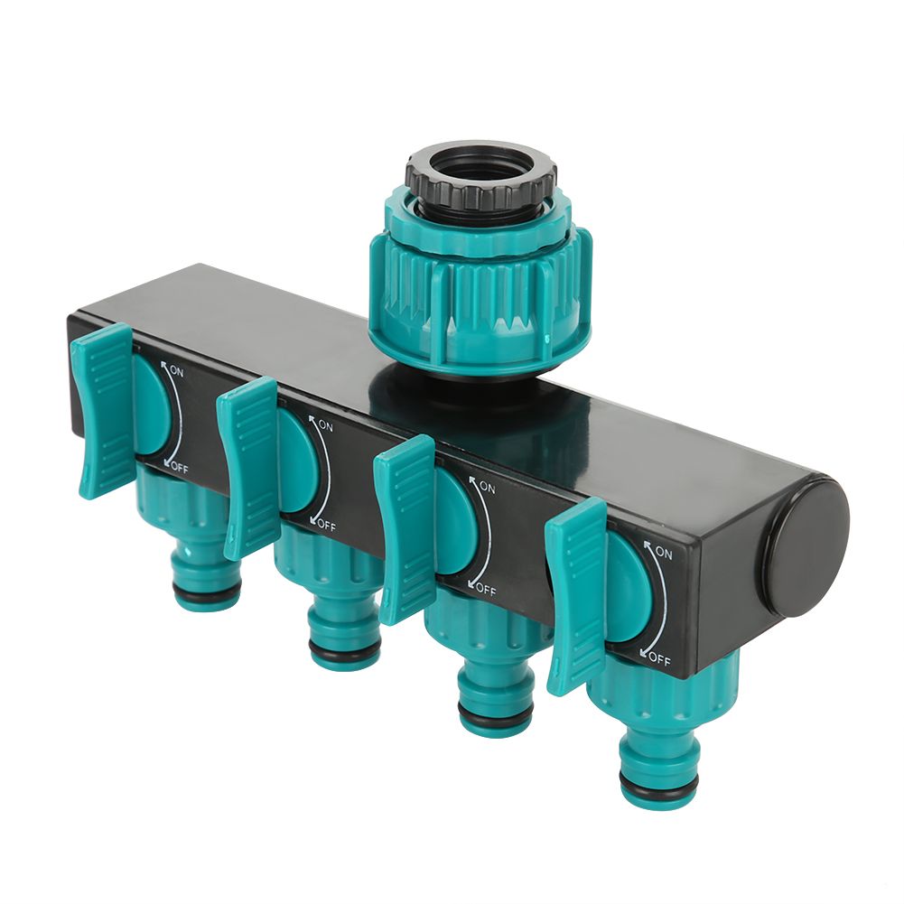 4 Way Garden Irrigation Watering Tap Hose Splitter Connector Adapter with Shut Off Valve โ image 6