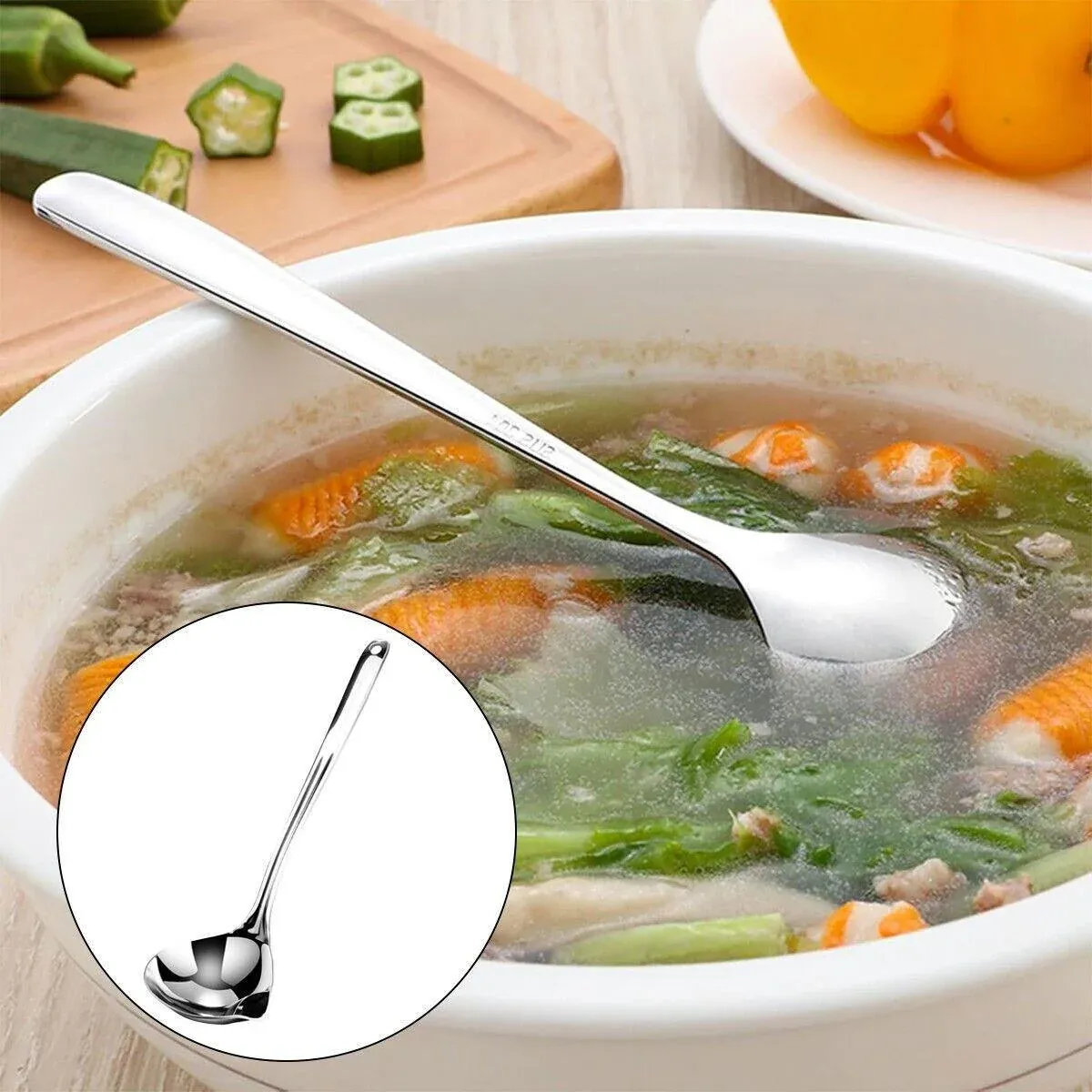 Oil Separator Spoon Kitchen Multifunctional Filter Household Hot Pot Soup Spoon - S — image 6