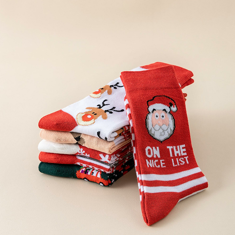 Christmas Socks - Ugly Christmas Socks - Funny Socks - Santa Claus - Reindeer - Snowman - Snowflake - Printed Socks - Christmas Gift - Women's Socks โ image 3
