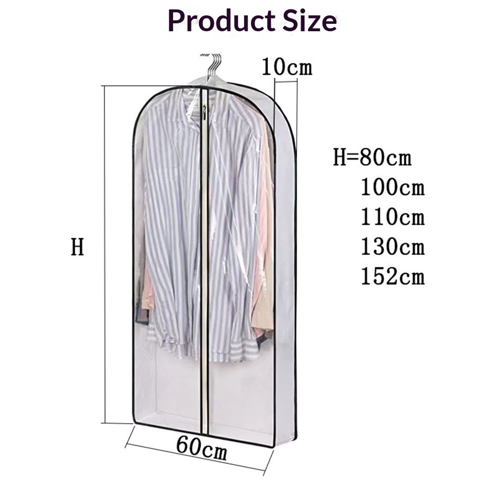 Breathable Fur Coat Storage Bags Dress Bags for Gowns Long Dust Covers for Hanging Clothes with Gussted Wrinkle Free for Leather Jacket Fur Coat Puffy Dress — image 5
