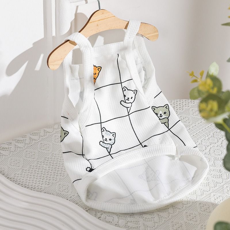 Pet Vest Halley Dog Cat Waffle Tank Top S(24g) — image 3