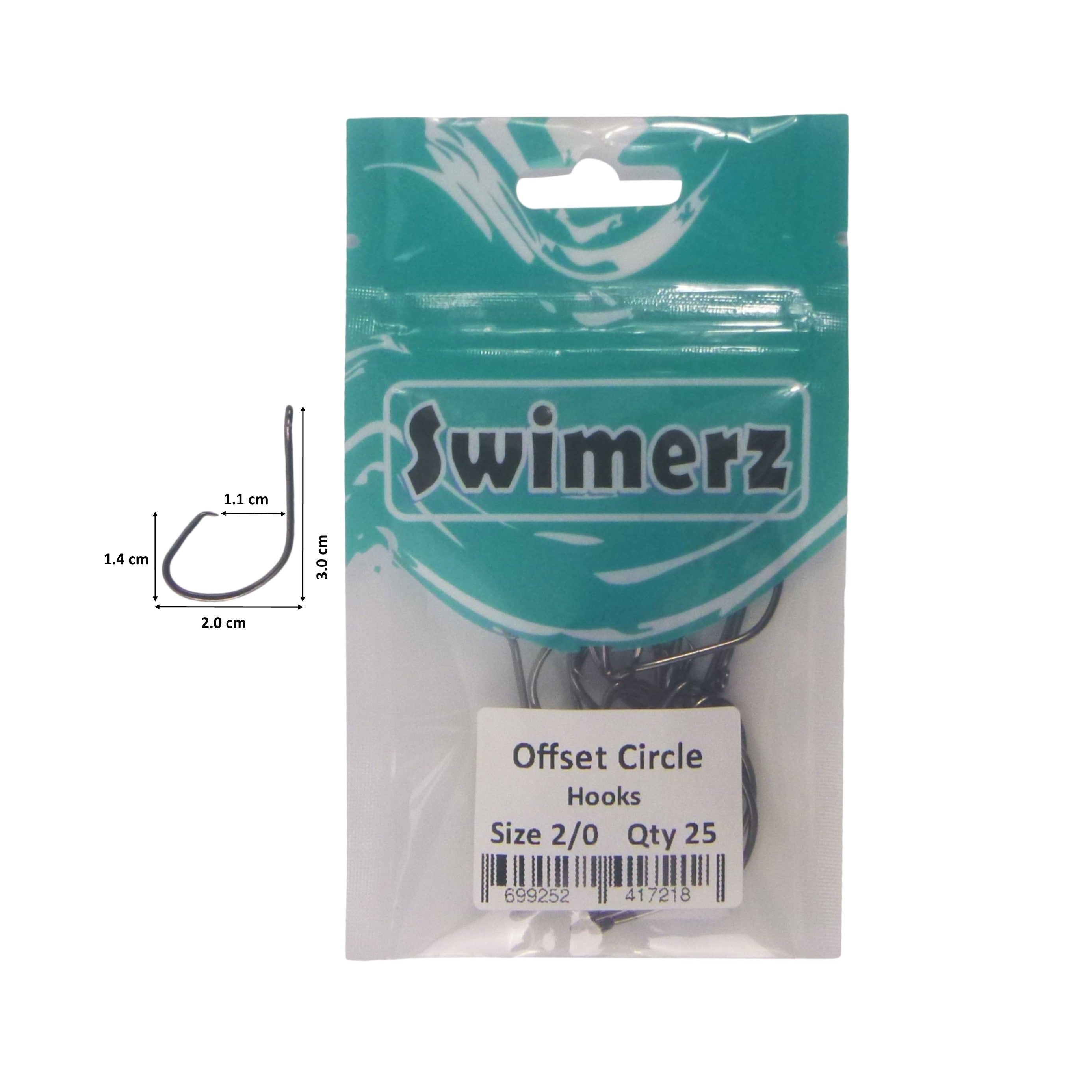 Swimerz 2/0 Offset Circle Hook 25 Pack — image 3