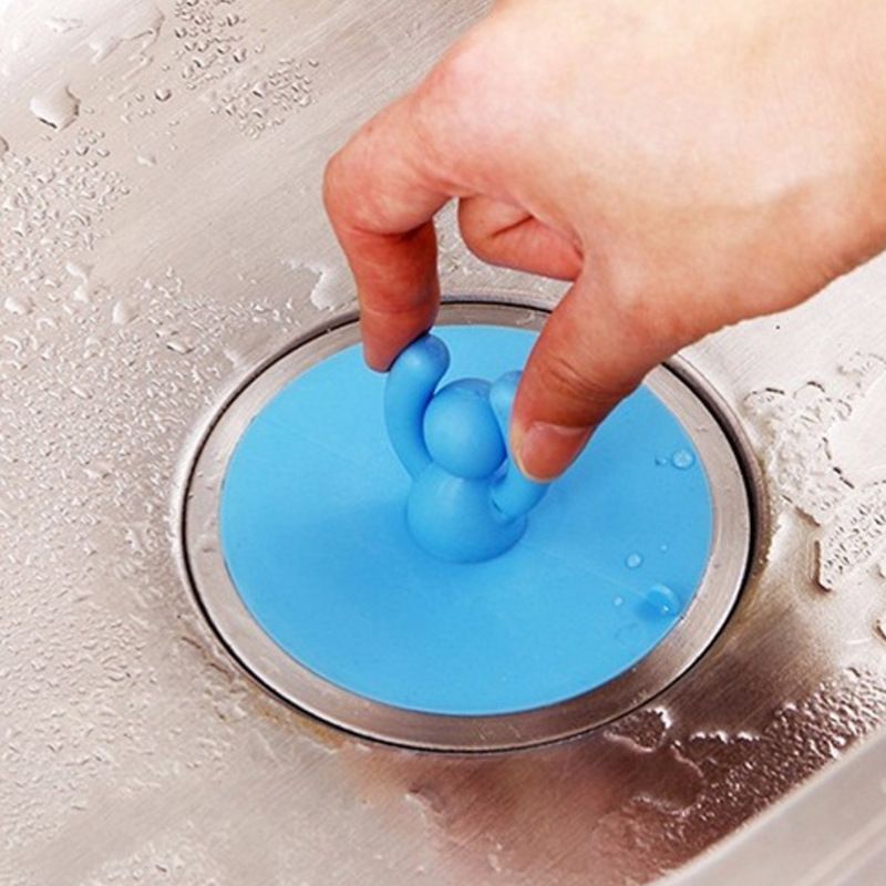 3 Pack Cute Human-Shaped Floor Drain Plug Household Kitchen Toilet Bathroom Shower Waterproof Silicone Sink Plug Bathtub — image 4