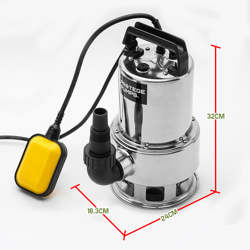 PROTEGE 1500W Submersible Dirty Water Pump Bore Tank Well Steel Automatic Clean โ image 6