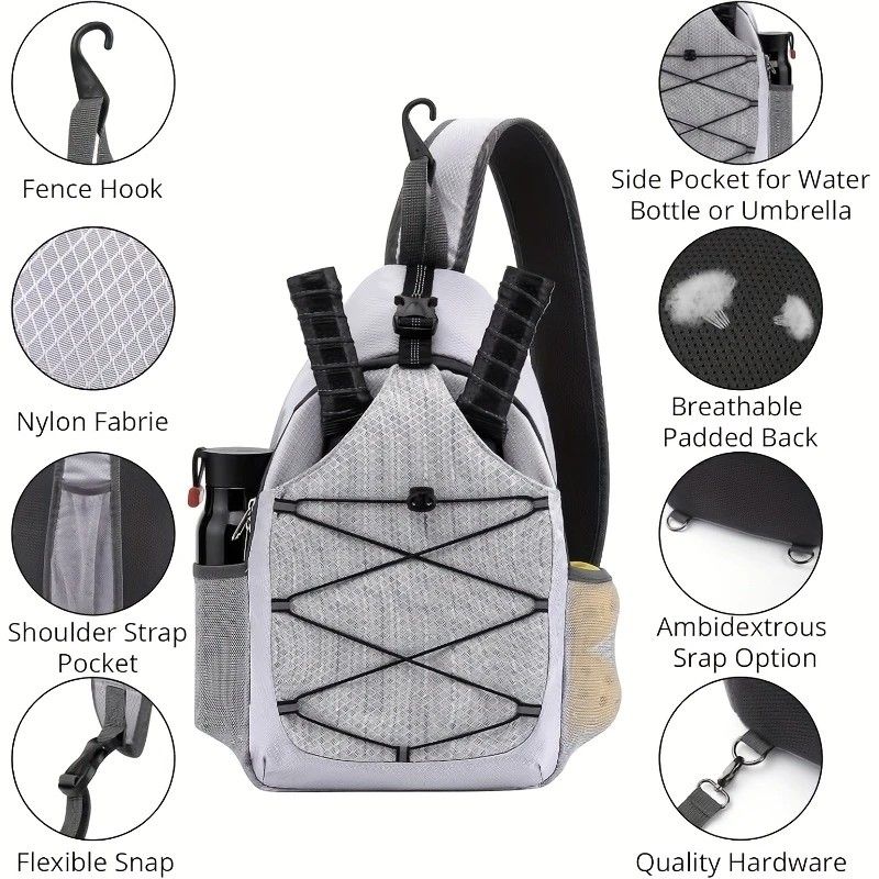 Features a dedicated paddle sleeve and a spacious main storage compartment for clothes, shoes, or gear.GREY — image 3