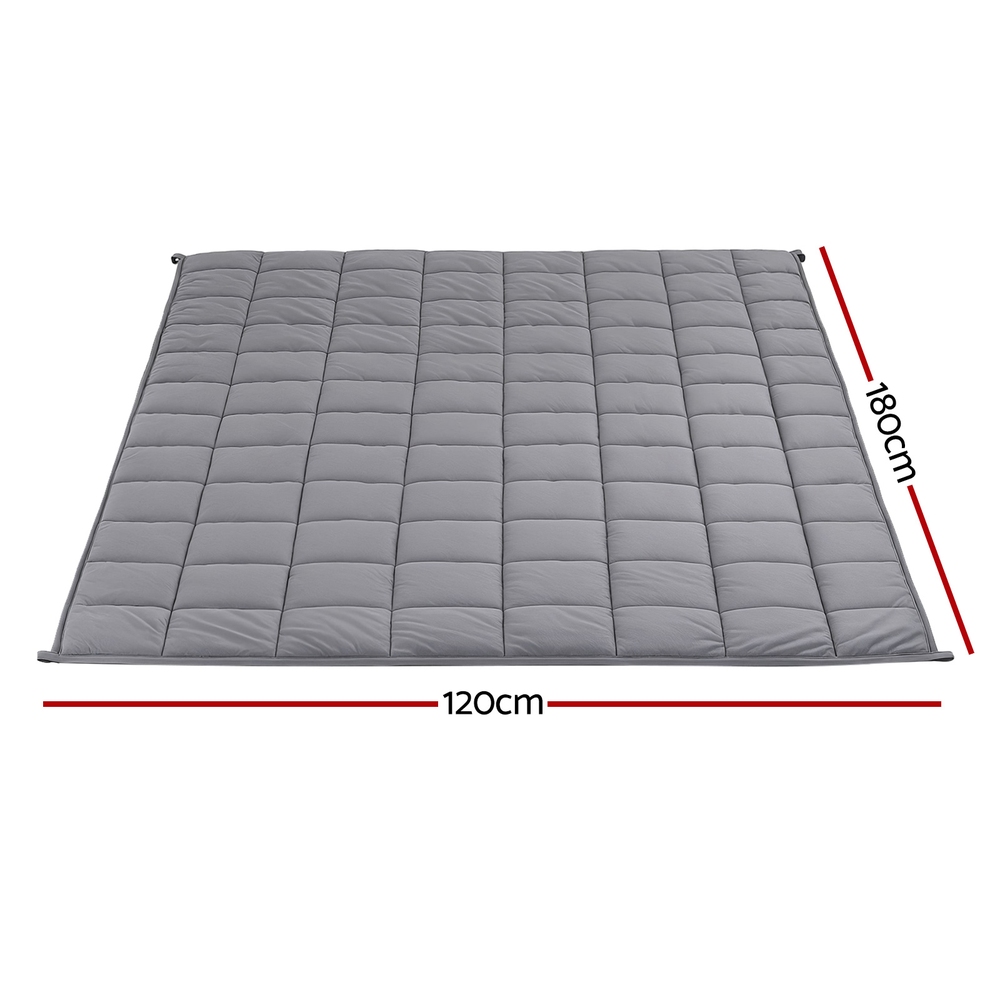 Giselle 5.5KG Weighted Blanket Adults Kid Anti Anxiety Gravity Blankets Sherpa Fleece — image 2