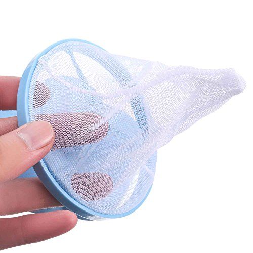 4 Pieces Reusable Washing Machine Lint Catcher Household Washing Machine Lint Mesh Bag Hair Filter Net Pouch Washer (Blue, Pink) โ image 5